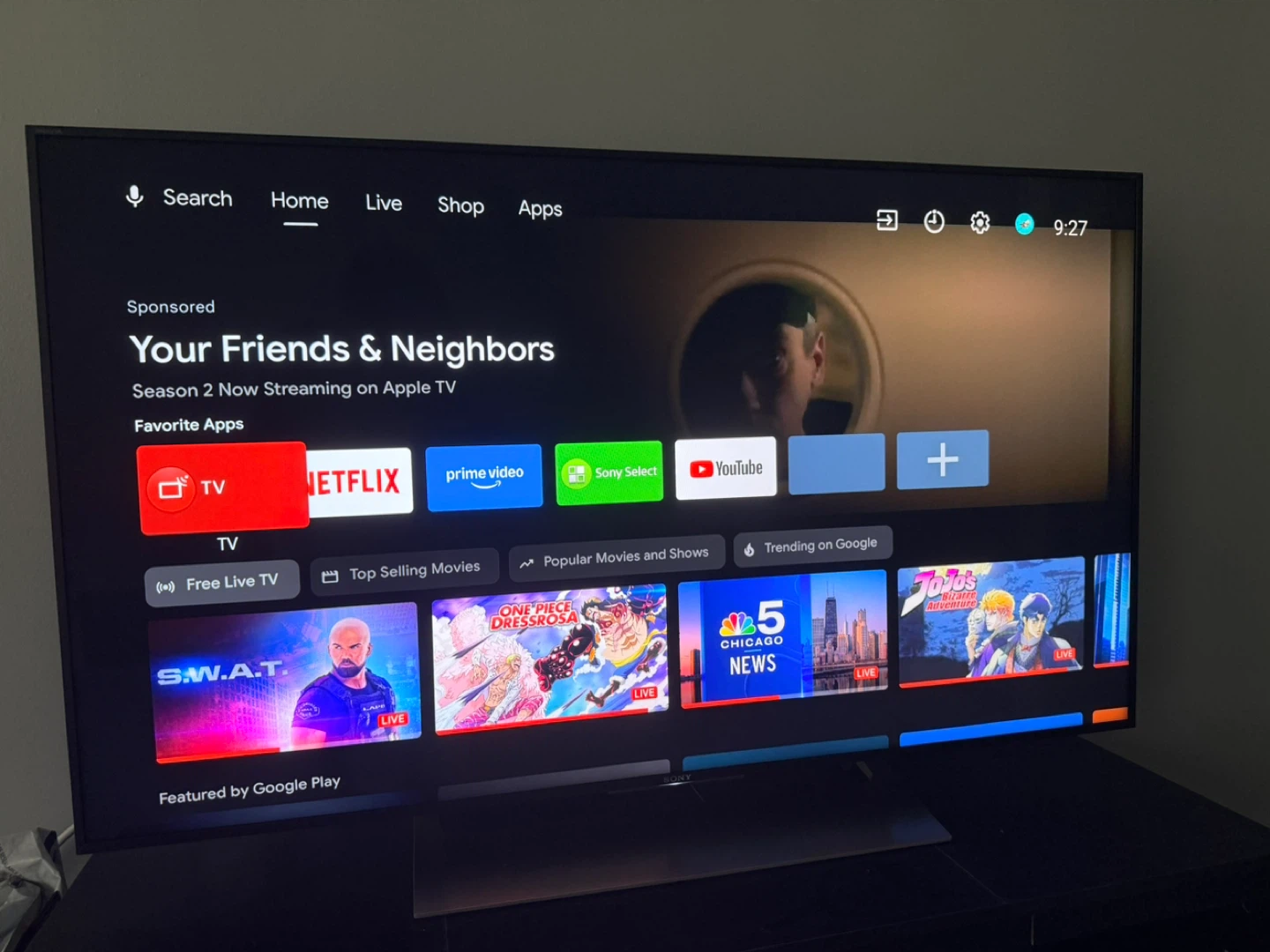 Sony 49” 4K Smart TV and stand - photo 2