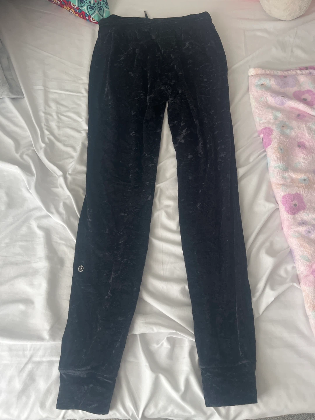 Lululemon Black Velvet Jogger Pants