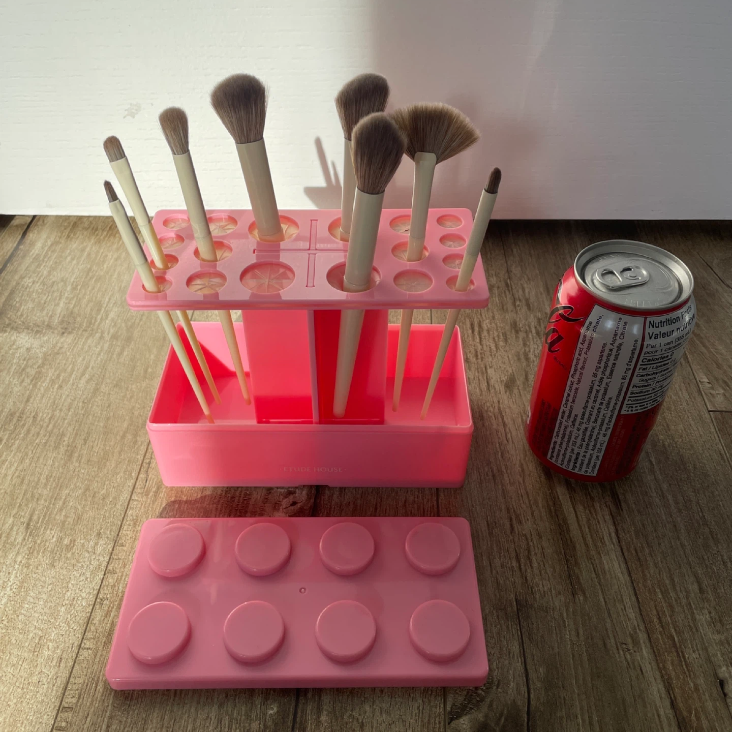 BRAND NEW 🥕 ETUDE HOUSE Pink Lego Makeup Brush Holder