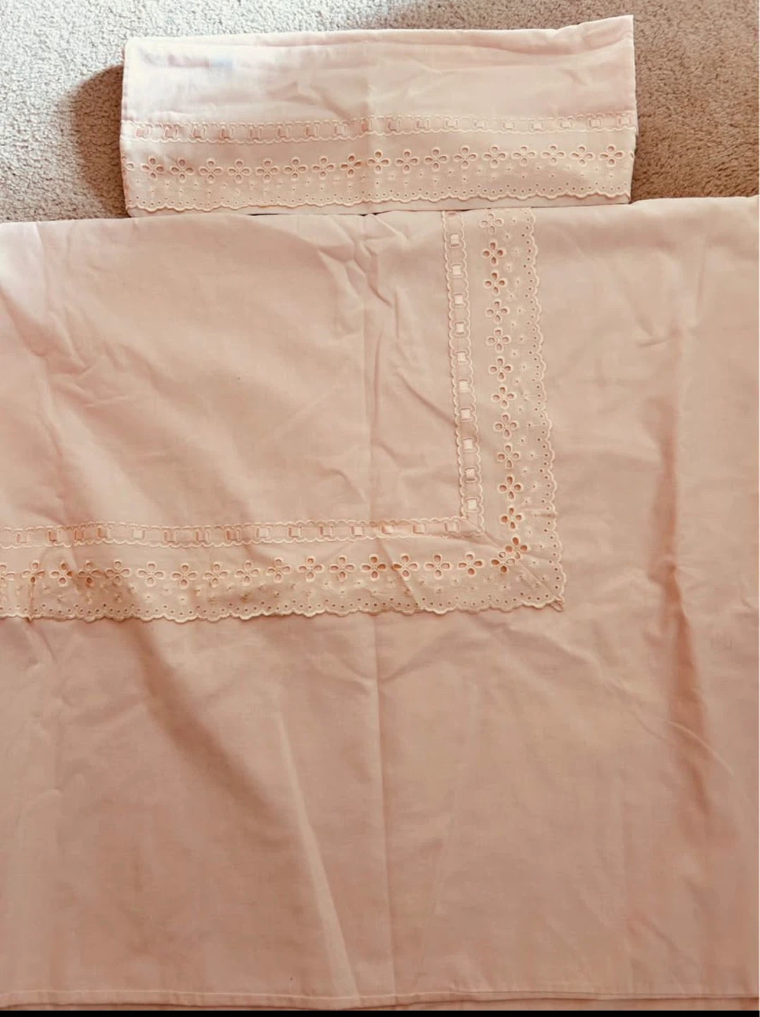 NEW Eyelet Duvet Cover and Pillow Sham Set - photo 4