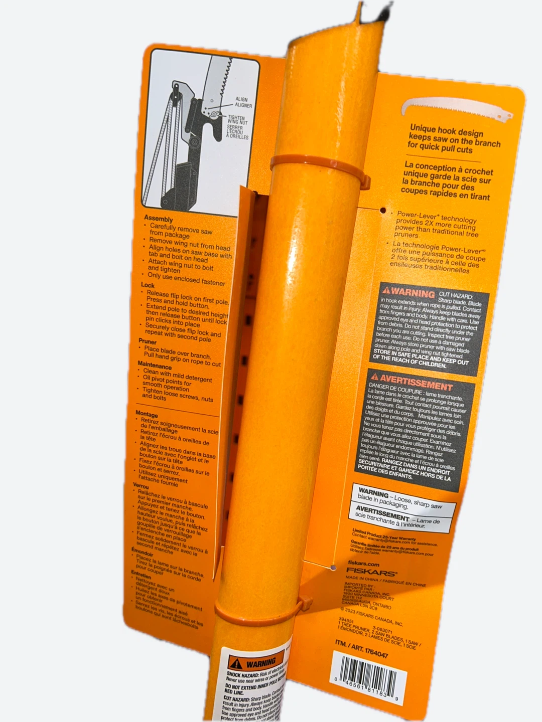 Fiskars 3-piece Tree Care Set with Pole Saw and Pruner