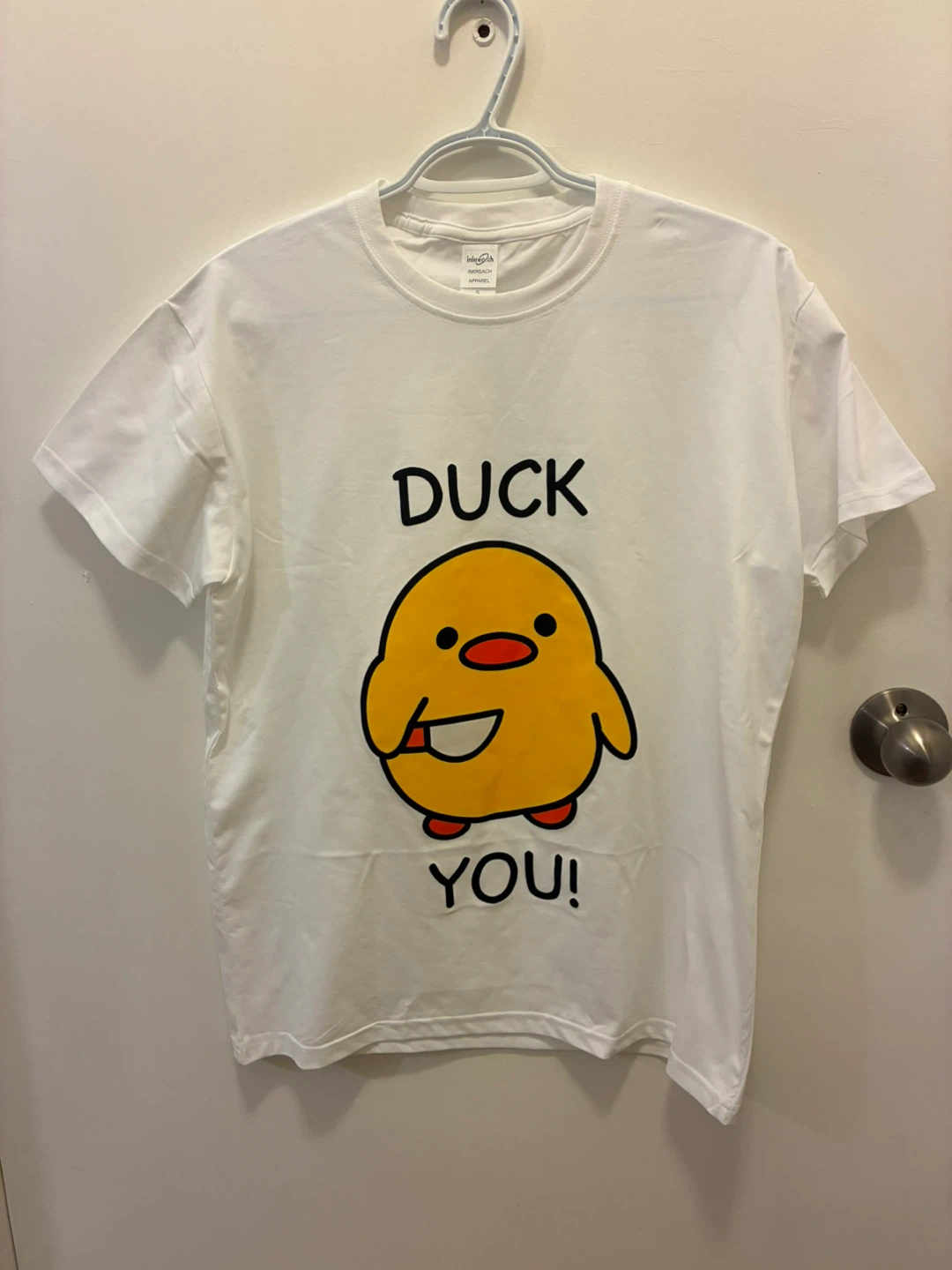 White t-shirt with cool print, size S - photo 3