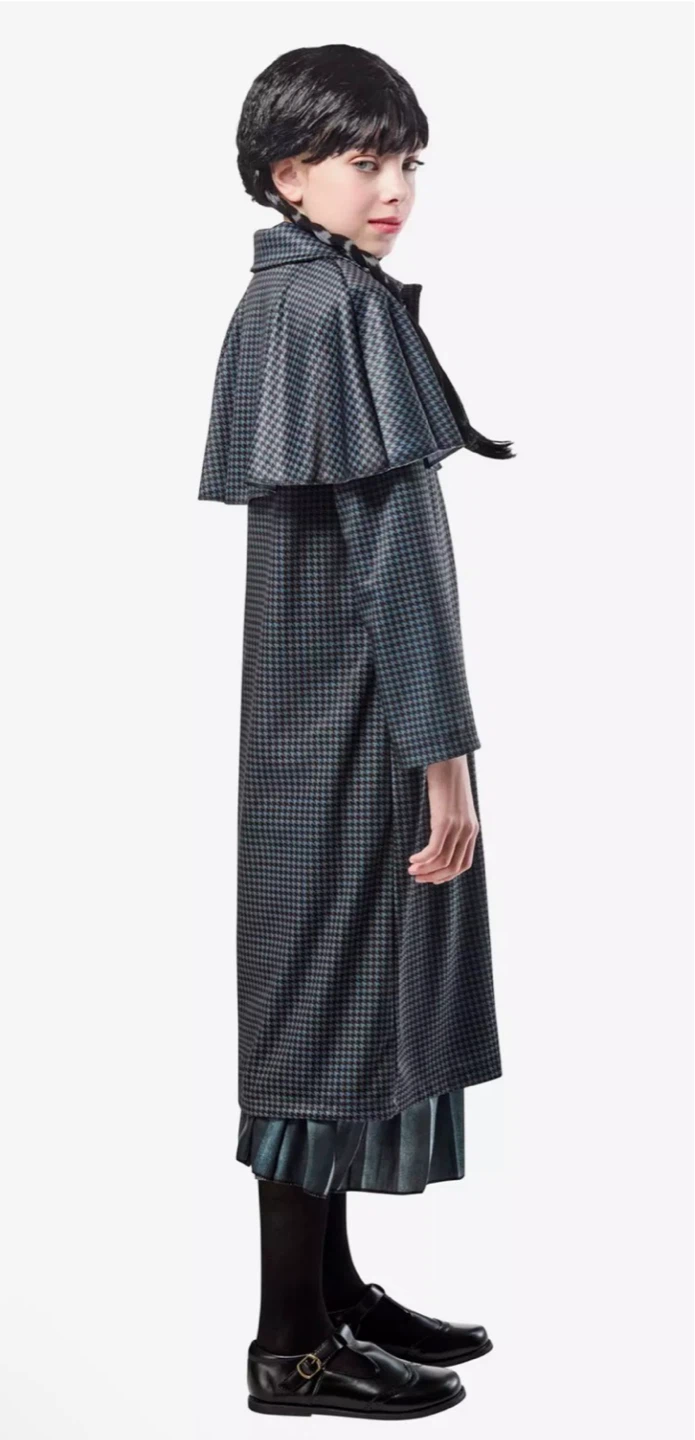 Wednesday Addams Child Costume Coat - Medium - photo 2