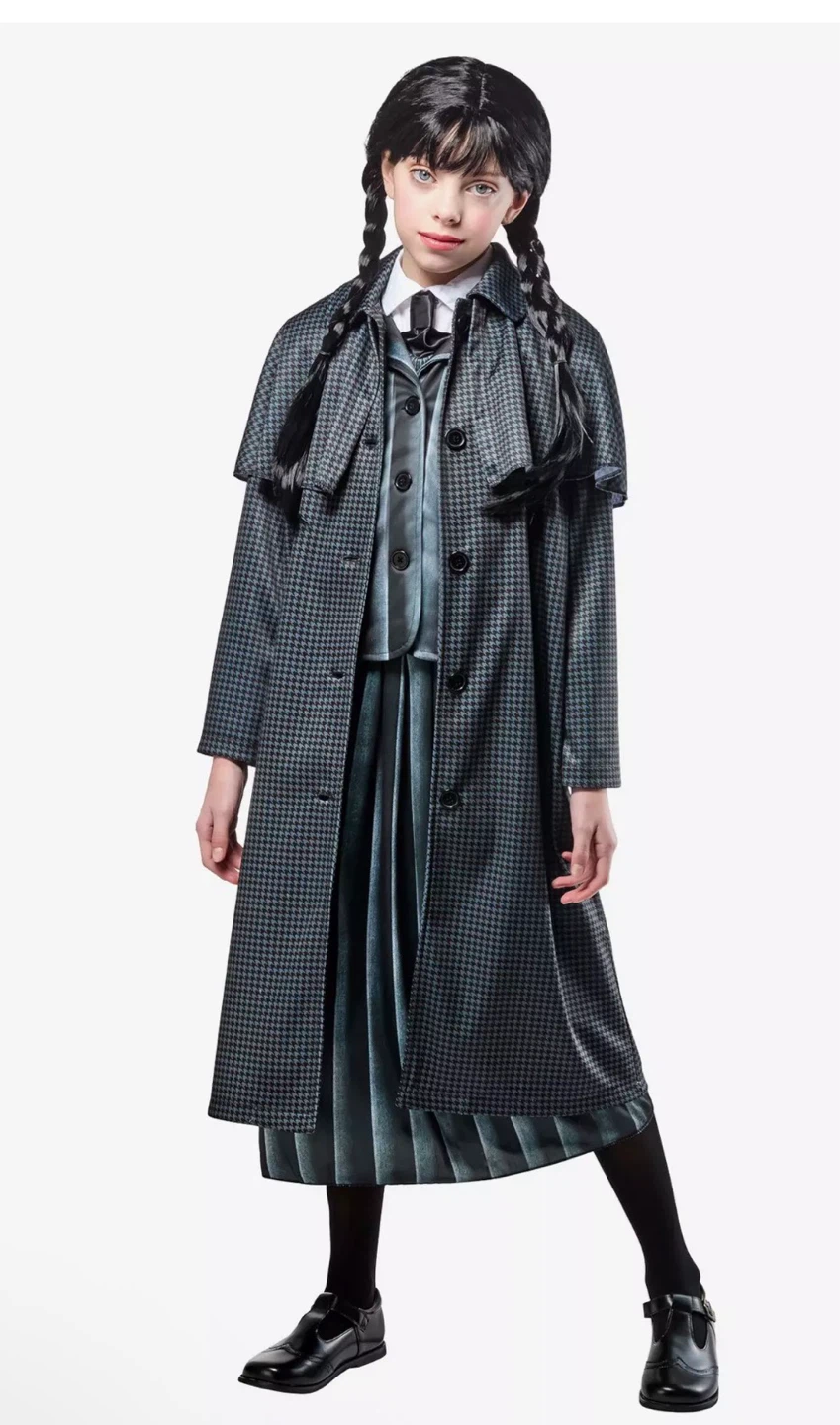 Wednesday Addams Child Costume Coat - Medium
