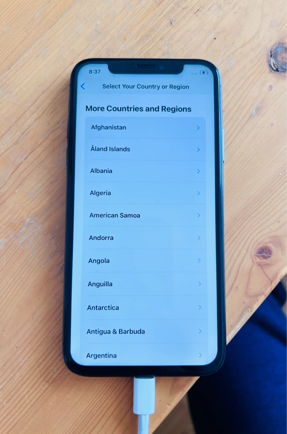 Apple iPhone X (Dark Blue)