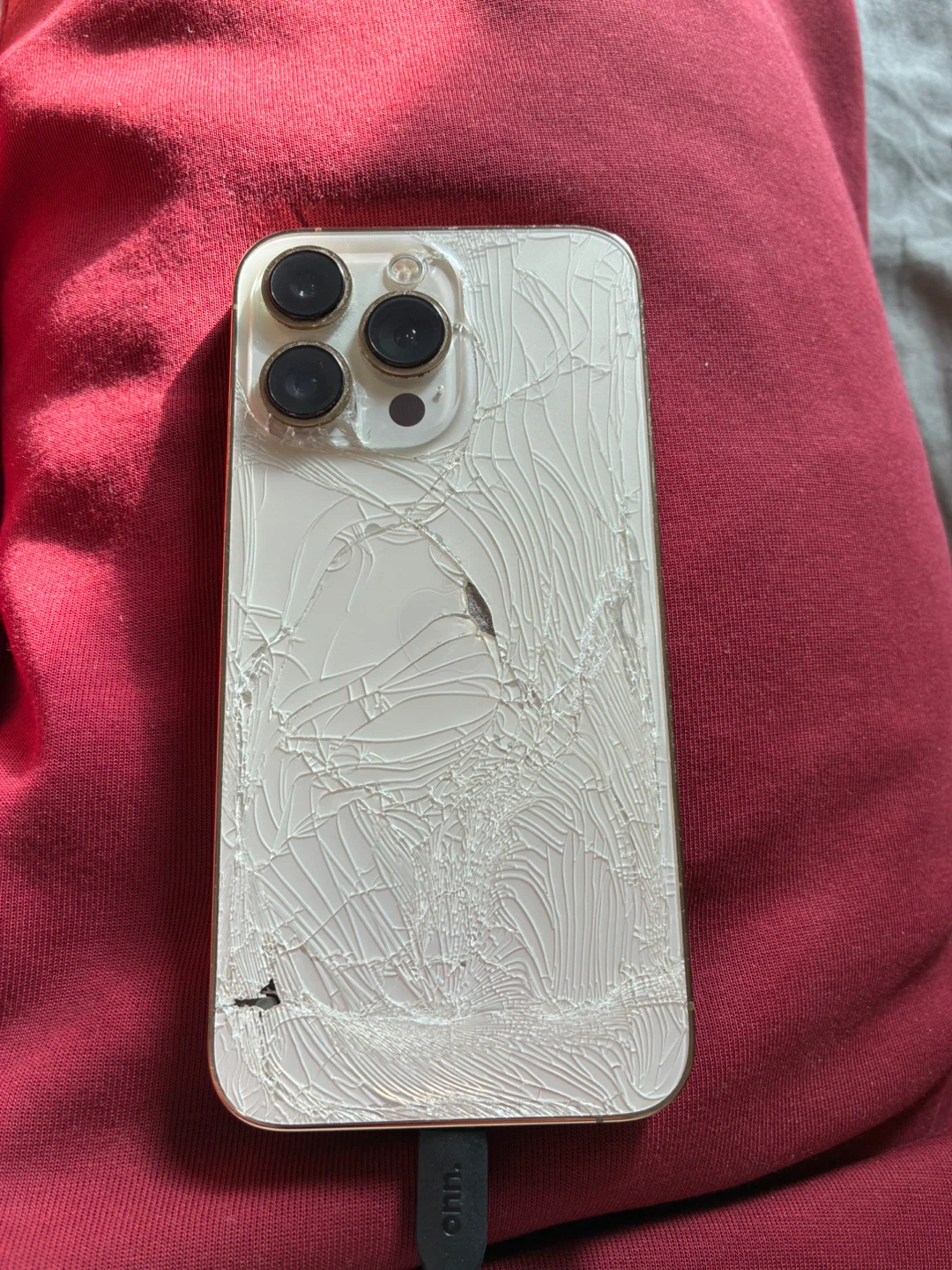 iPhone 13 Pro (Gold) - Cracked Back - photo 2