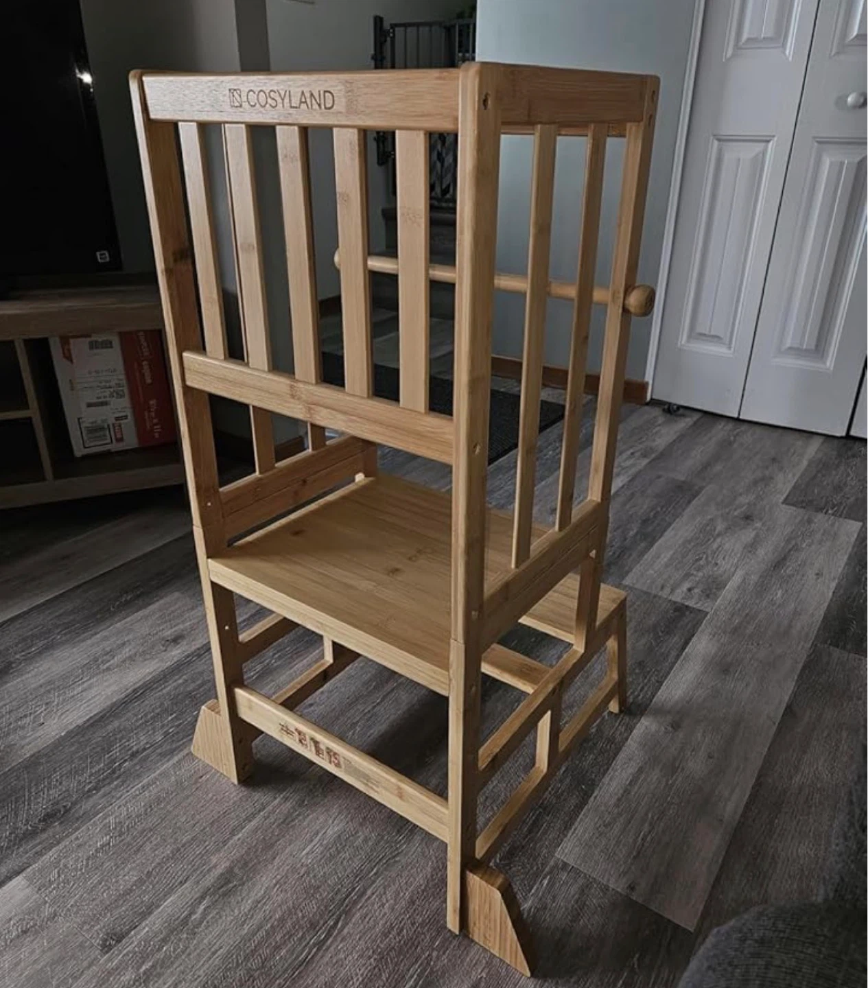 Height Adjustable Kitchen Step Stool for Toddlers