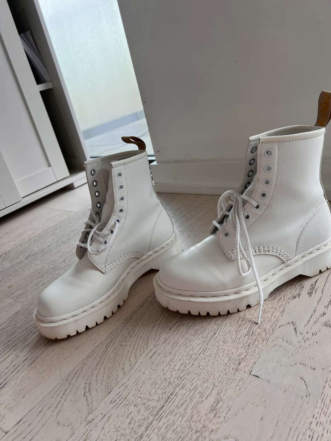Dr. Martens White 1460 Pascal Boots - photo 3