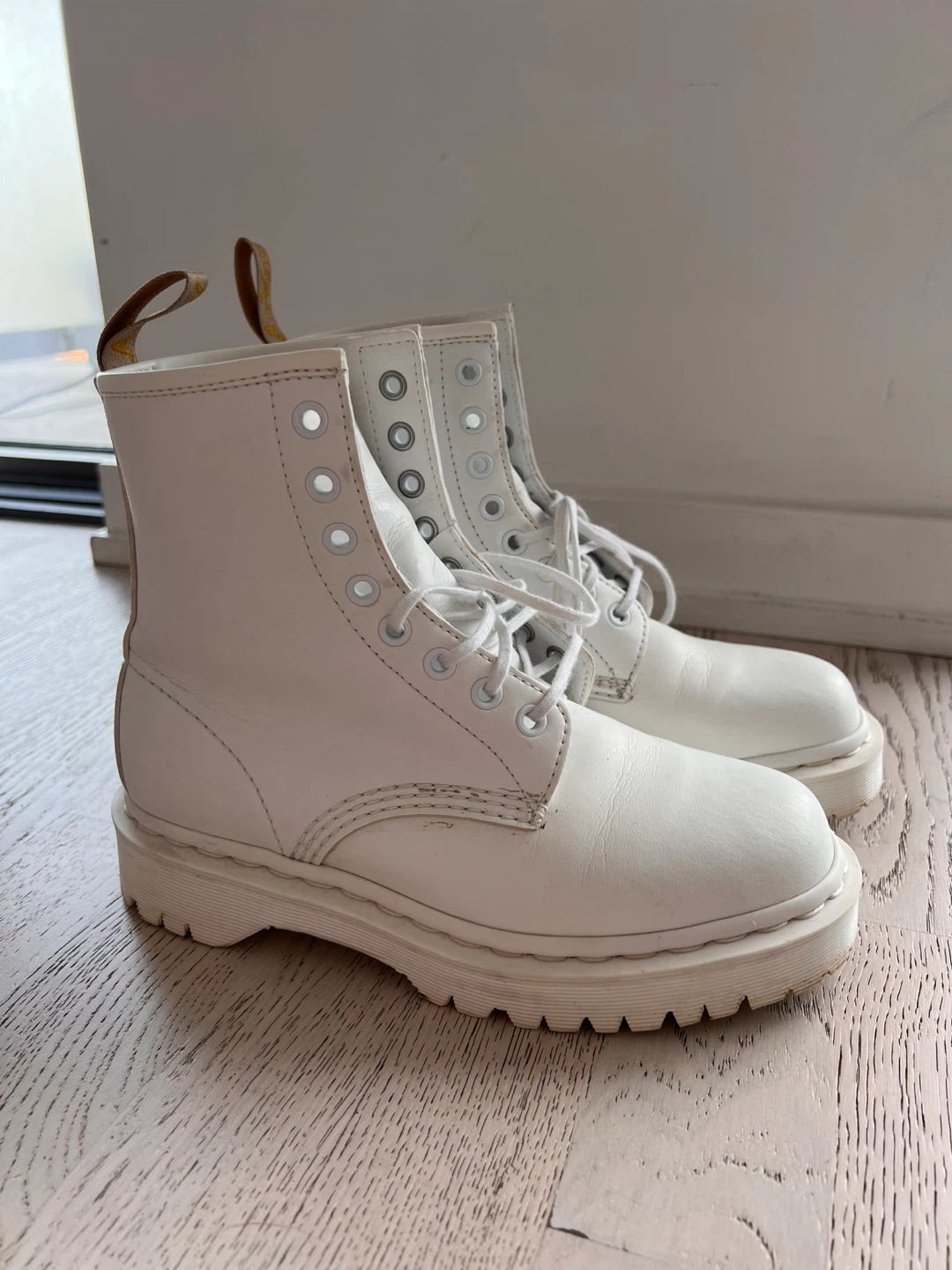 Dr. Martens White 1460 Pascal Boots - photo 2