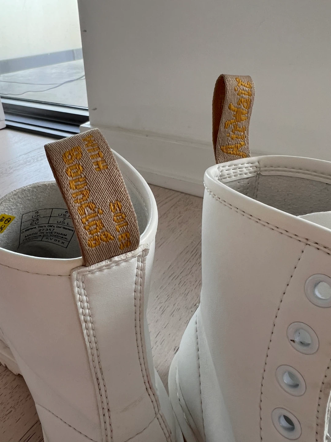 Dr. Martens White 1460 Pascal Boots - photo 4