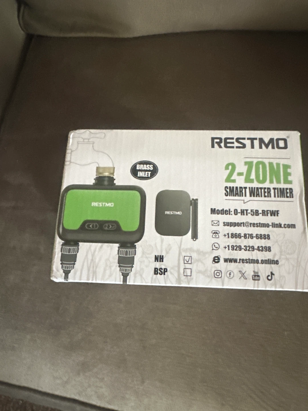 RESTMO Smart WiFi Garden Hose Water Timer - Cash Only