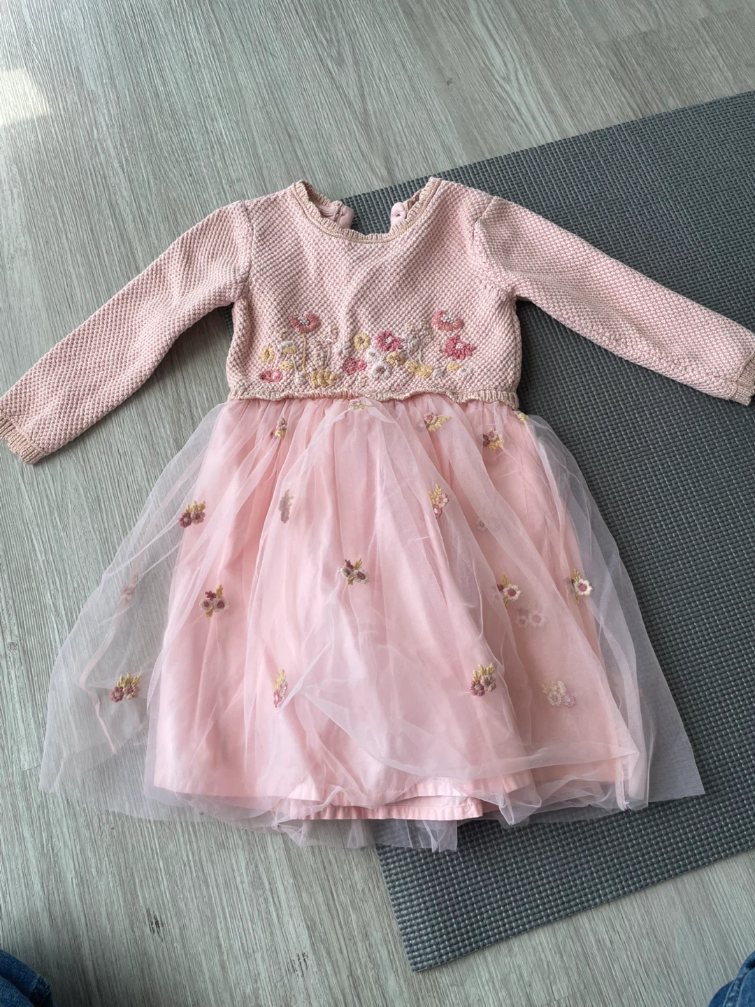 Next Pink Floral Tulle Dress