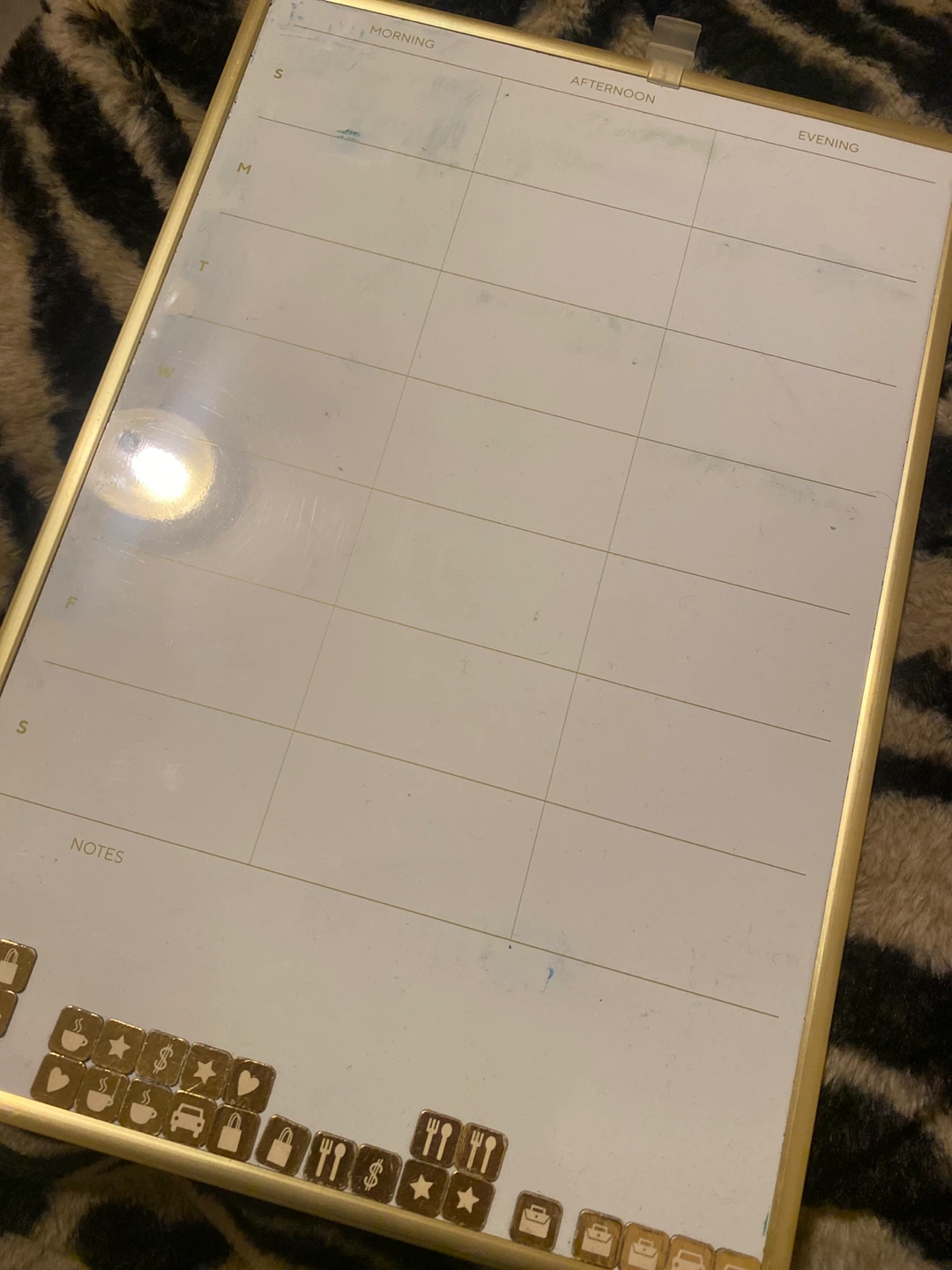 UBRANDS Daily Planner Whiteboard with Time Slots