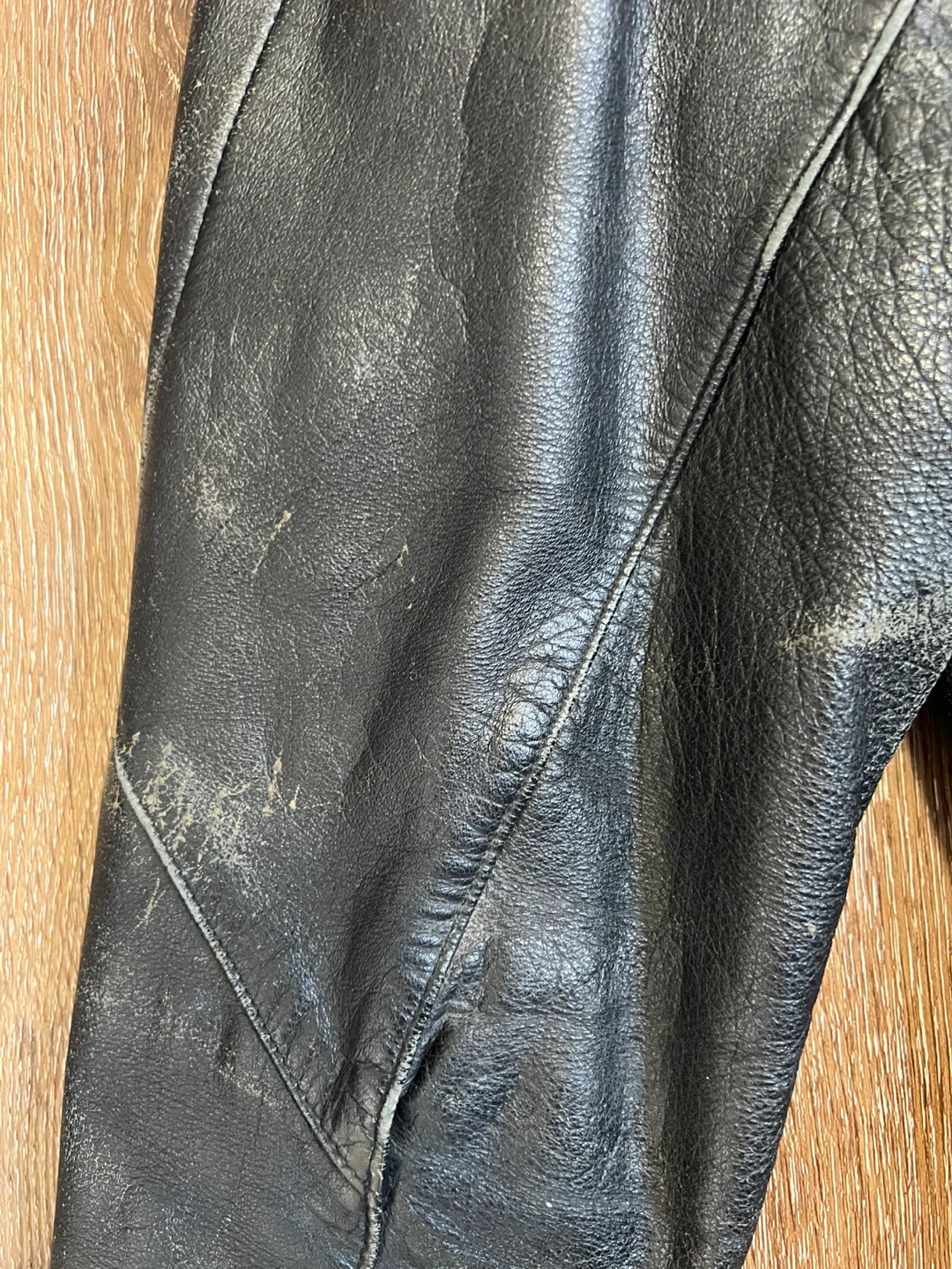 CHIA Black Leather Motorcycle Jacket with Thinsulate Lining - photo 4