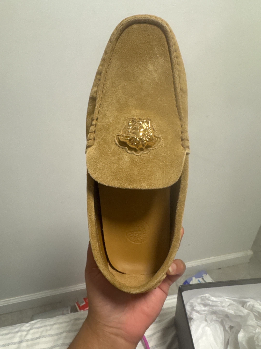 Versace Suede Loafers - Size 44