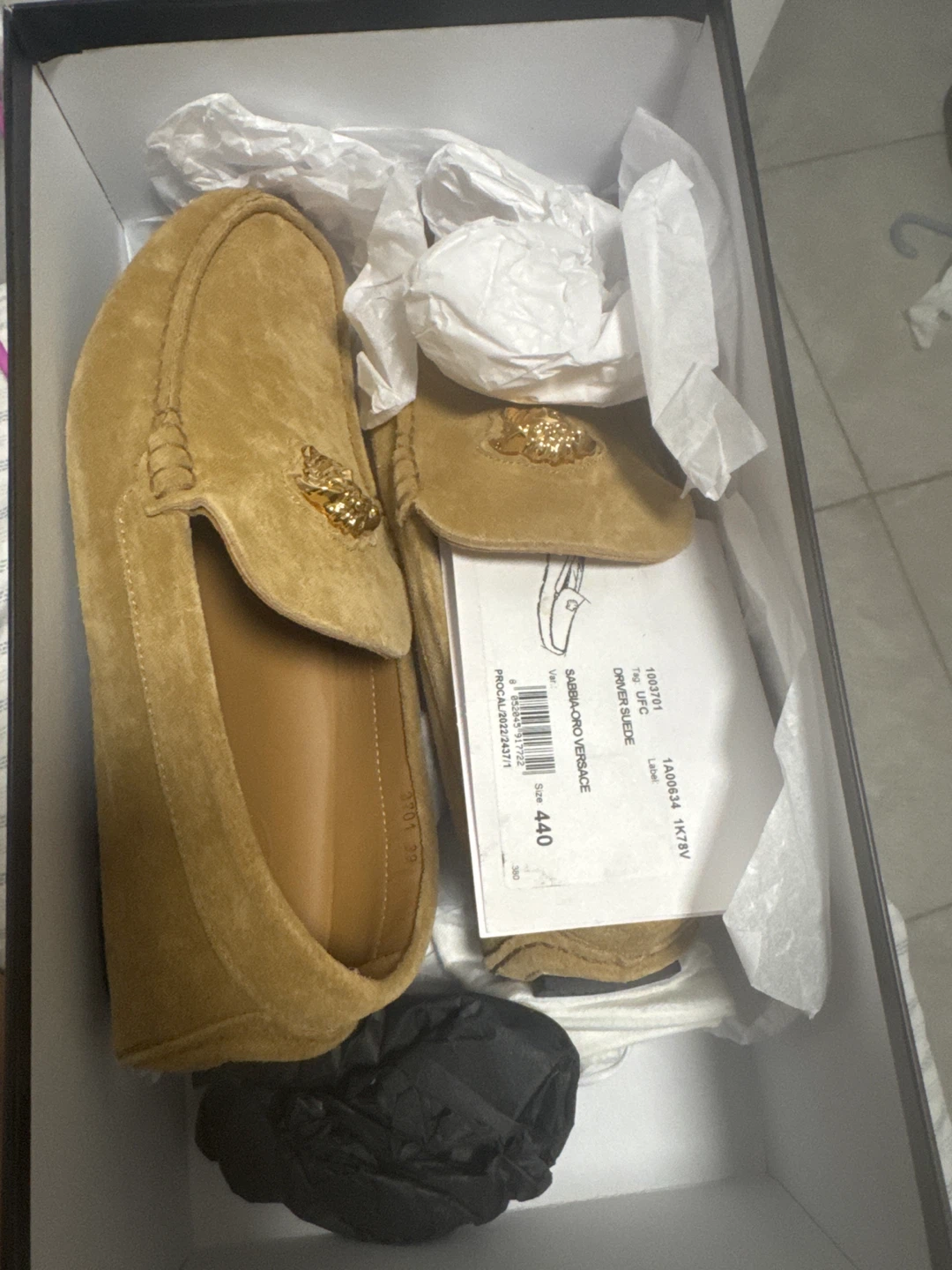 Versace Suede Loafers - Size 44 - photo 2