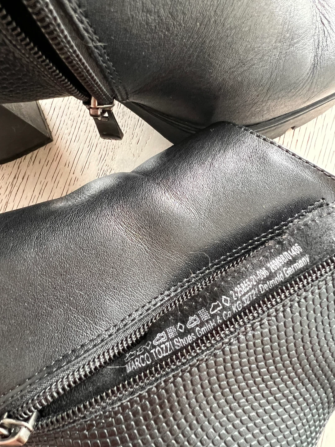 Marco Tozzi Black Leather Ankle Boots, 37 EU - photo 2