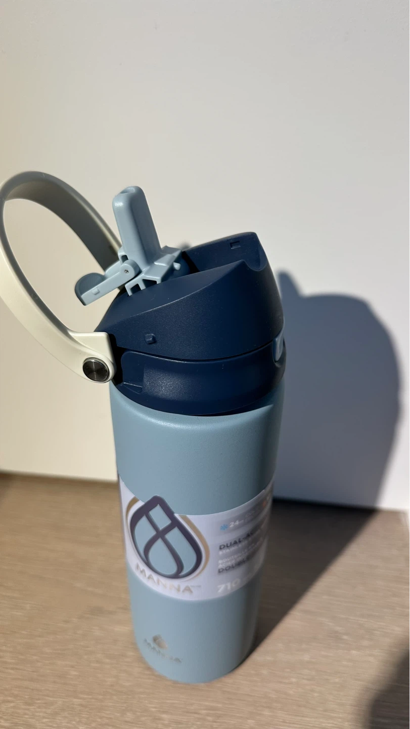 Manna Dual-Action Stainless Steel Water Bottle 710ml