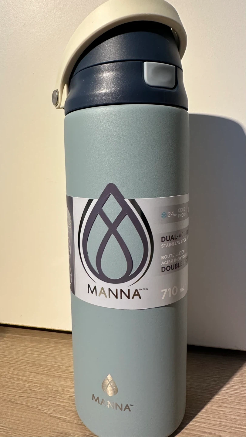 Manna Dual-Action Stainless Steel Water Bottle 710ml - photo 4