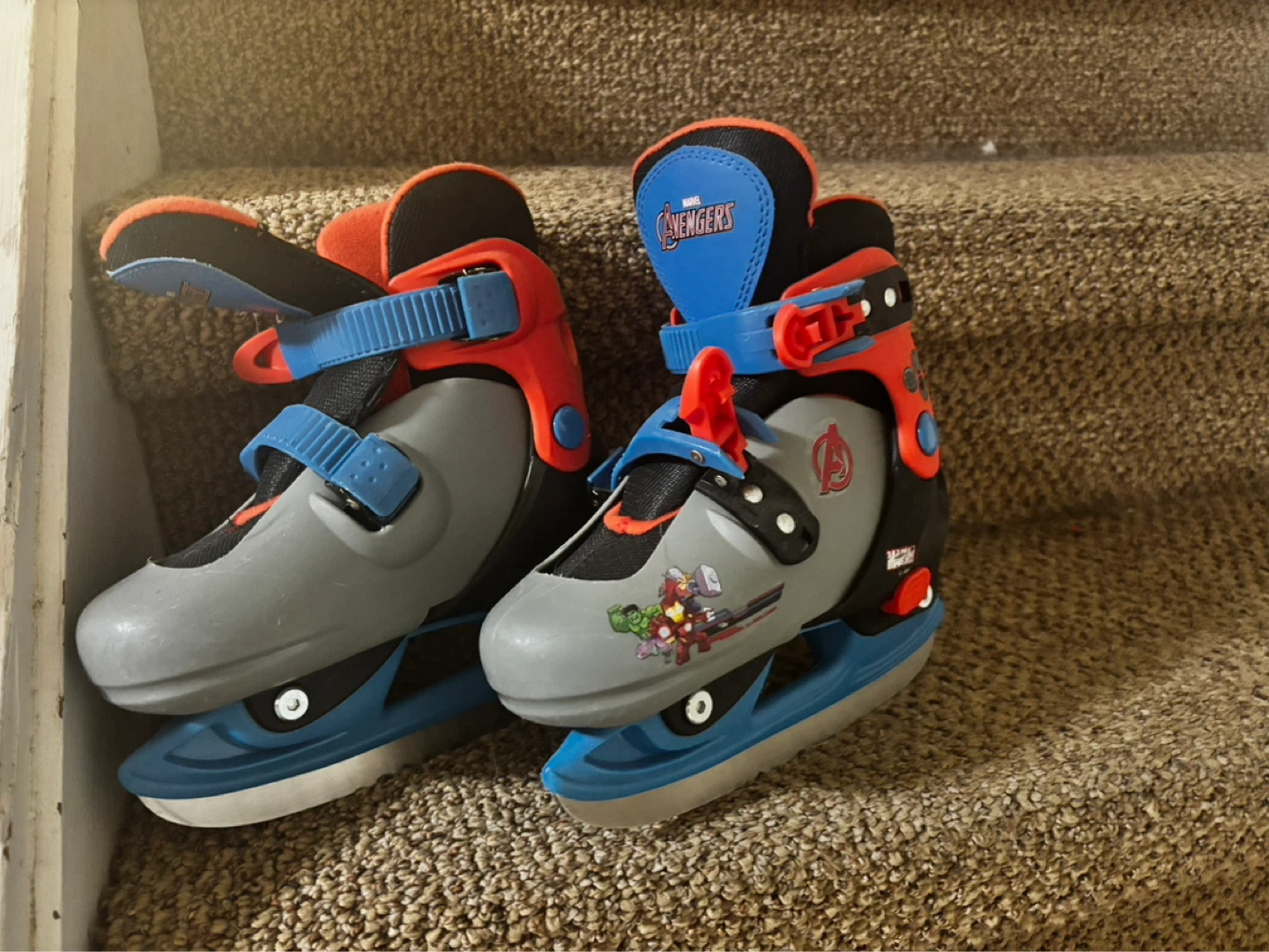 Disney Marvel Avengers Adjustable Ice Skates Youth Sizes
