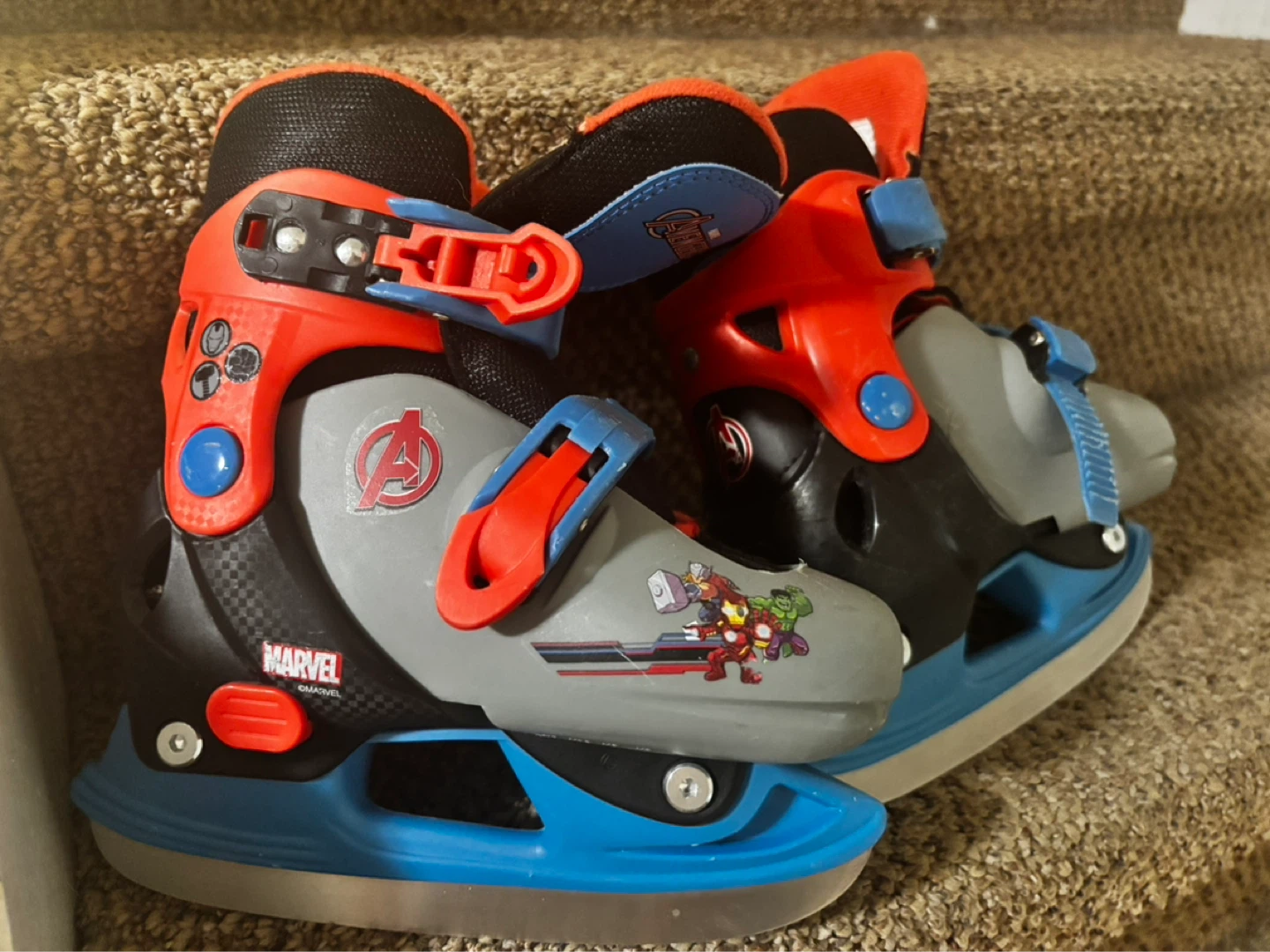 Disney Marvel Avengers Adjustable Ice Skates Youth Sizes - photo 2