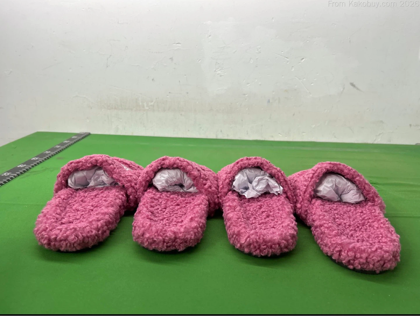 Balenciaga Pink Teddy Slippers - Size 40 - photo 2