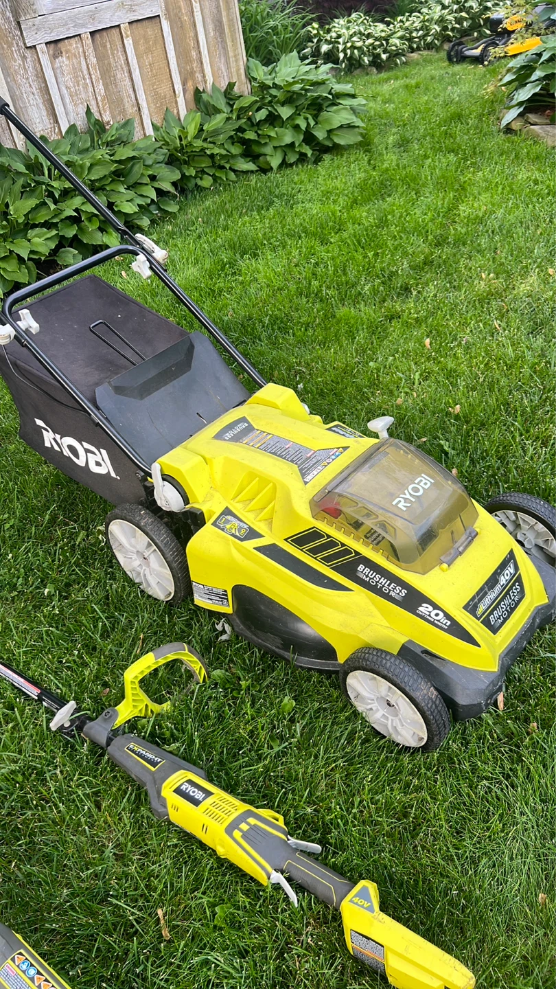 Ryobi 40V Lawn Mower, Trimmer, Leaf Blower, Hedge Trimmer,