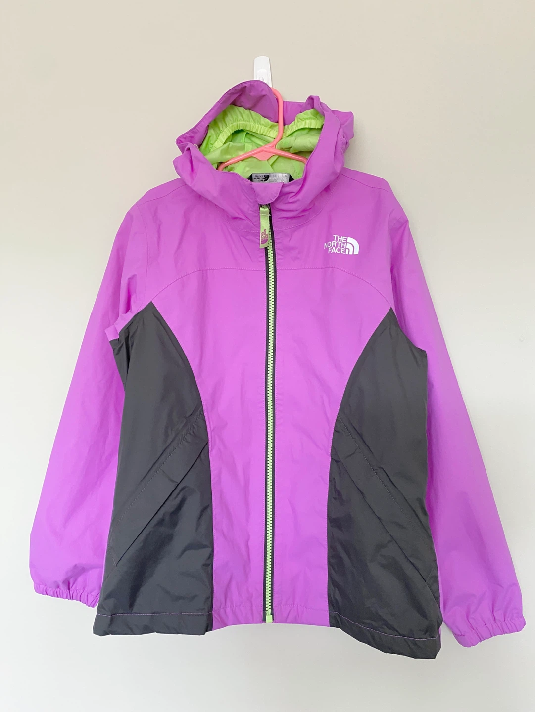 The North Face Girl’s Hooded Light Jacket Sz 7-8 EUC! - photo 2