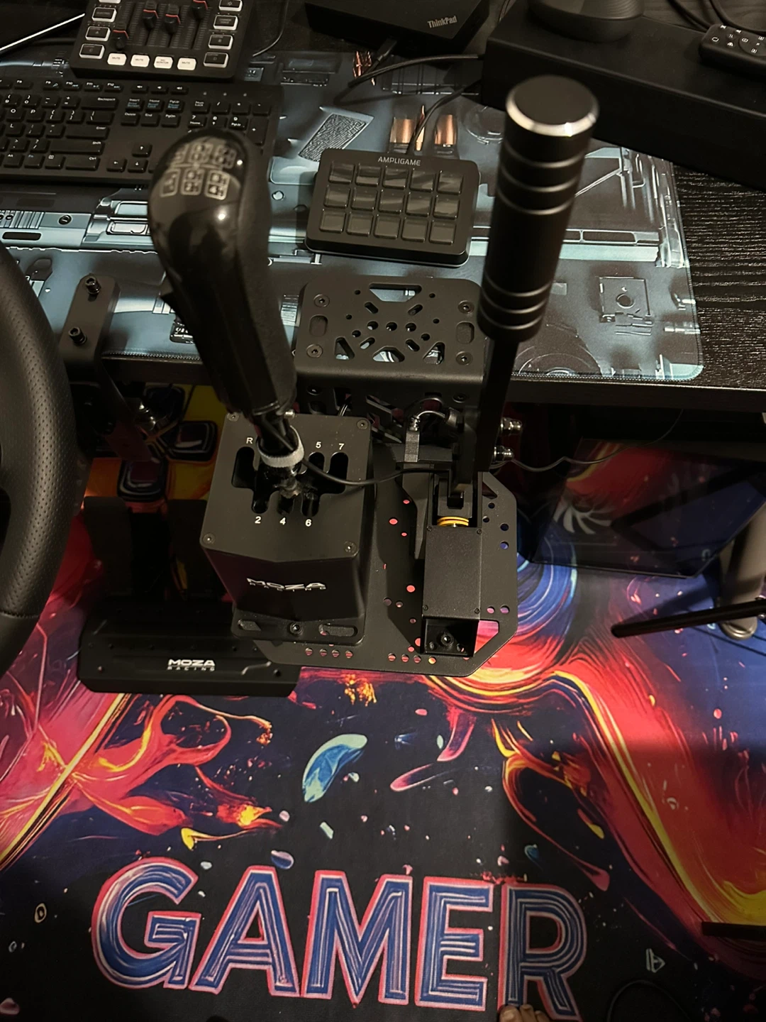 Moza Racing Steering Wheel, Shifter, and Pedals Set - photo 4