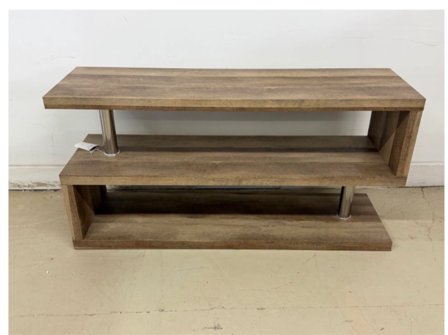 Wooden TV Stand with 2 Shelves - photo 2