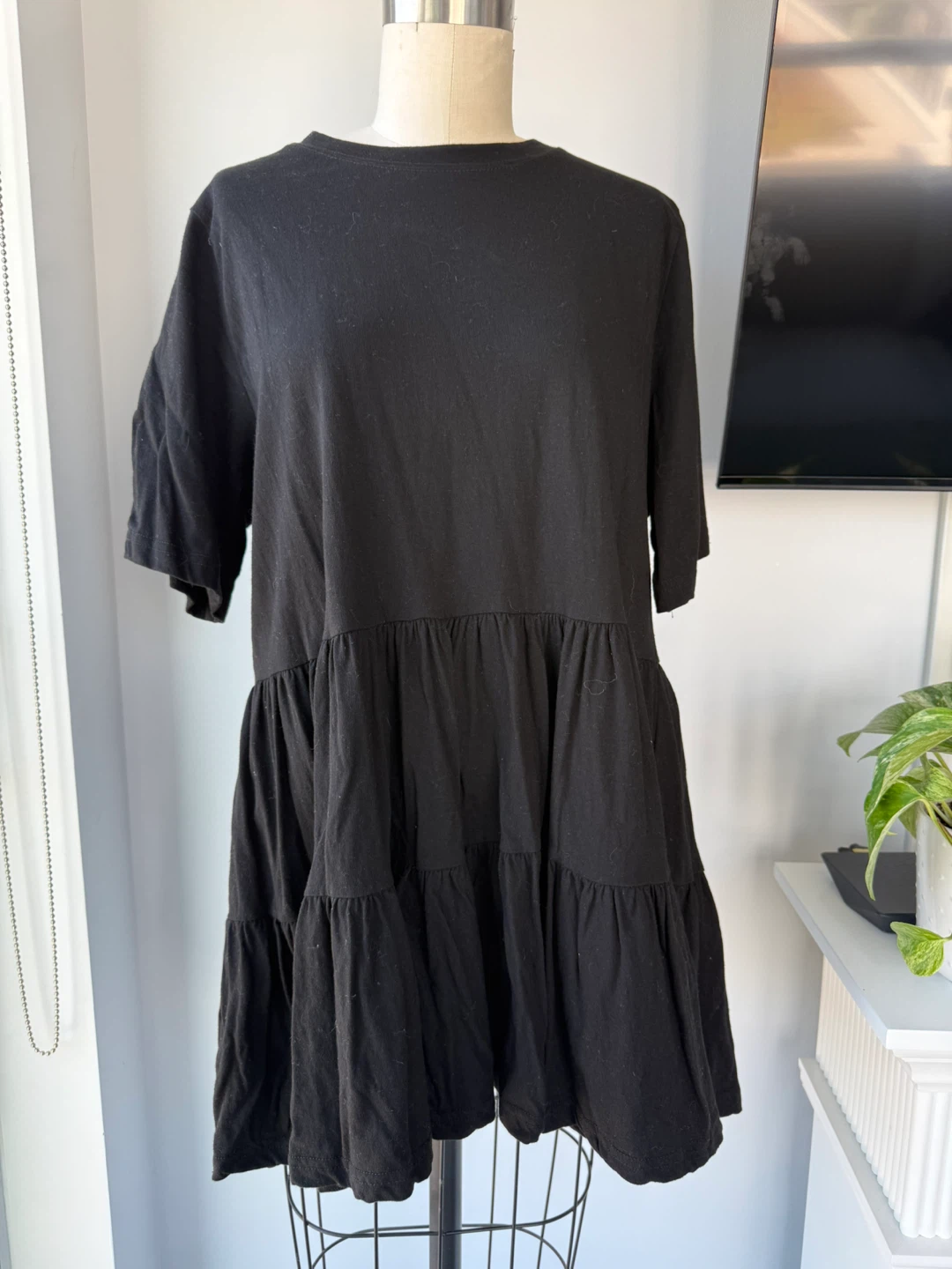Oak+fort black tshirt size small
