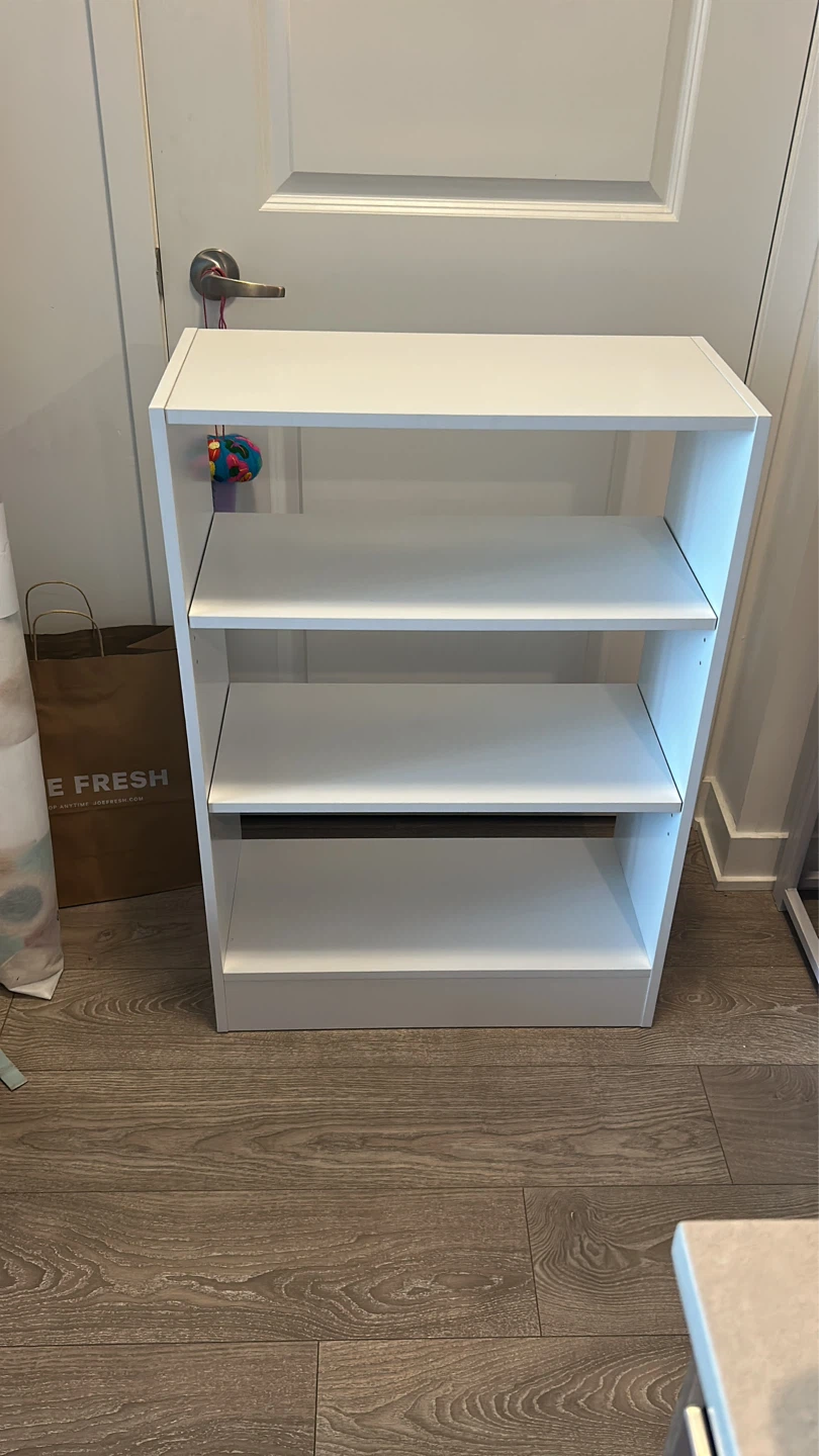 White 3-Shelf Bookcase