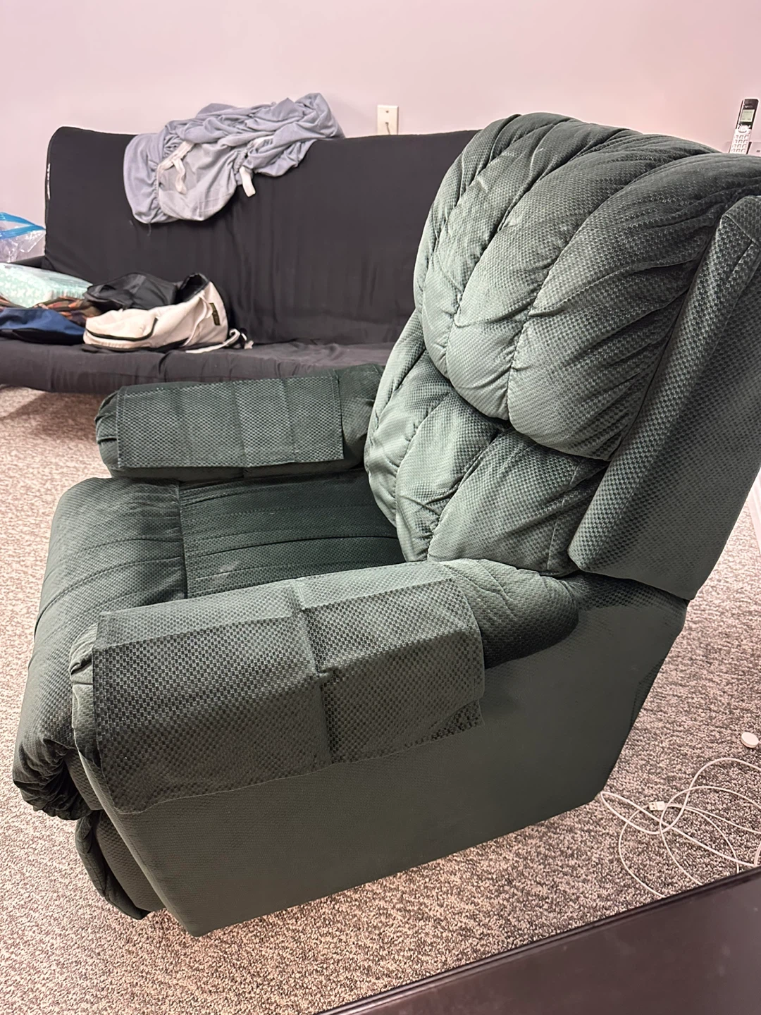 Hunter Green Recliner - photo 4
