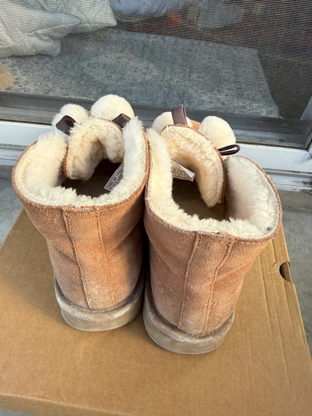 Ugg Brown Suede Pom Pom Boots Size 9 - photo 2