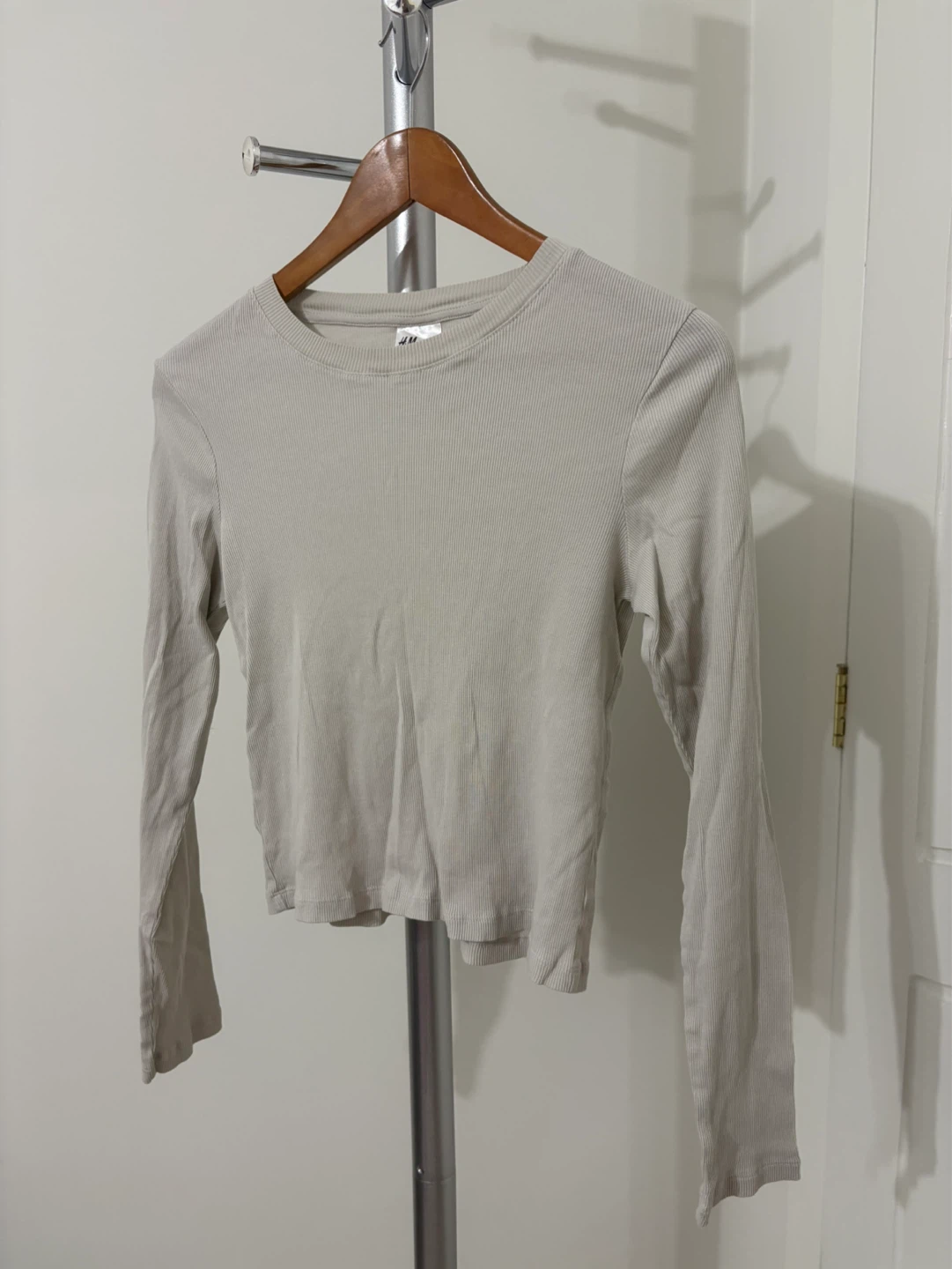 H&M Ribbed Long Sleeve Top