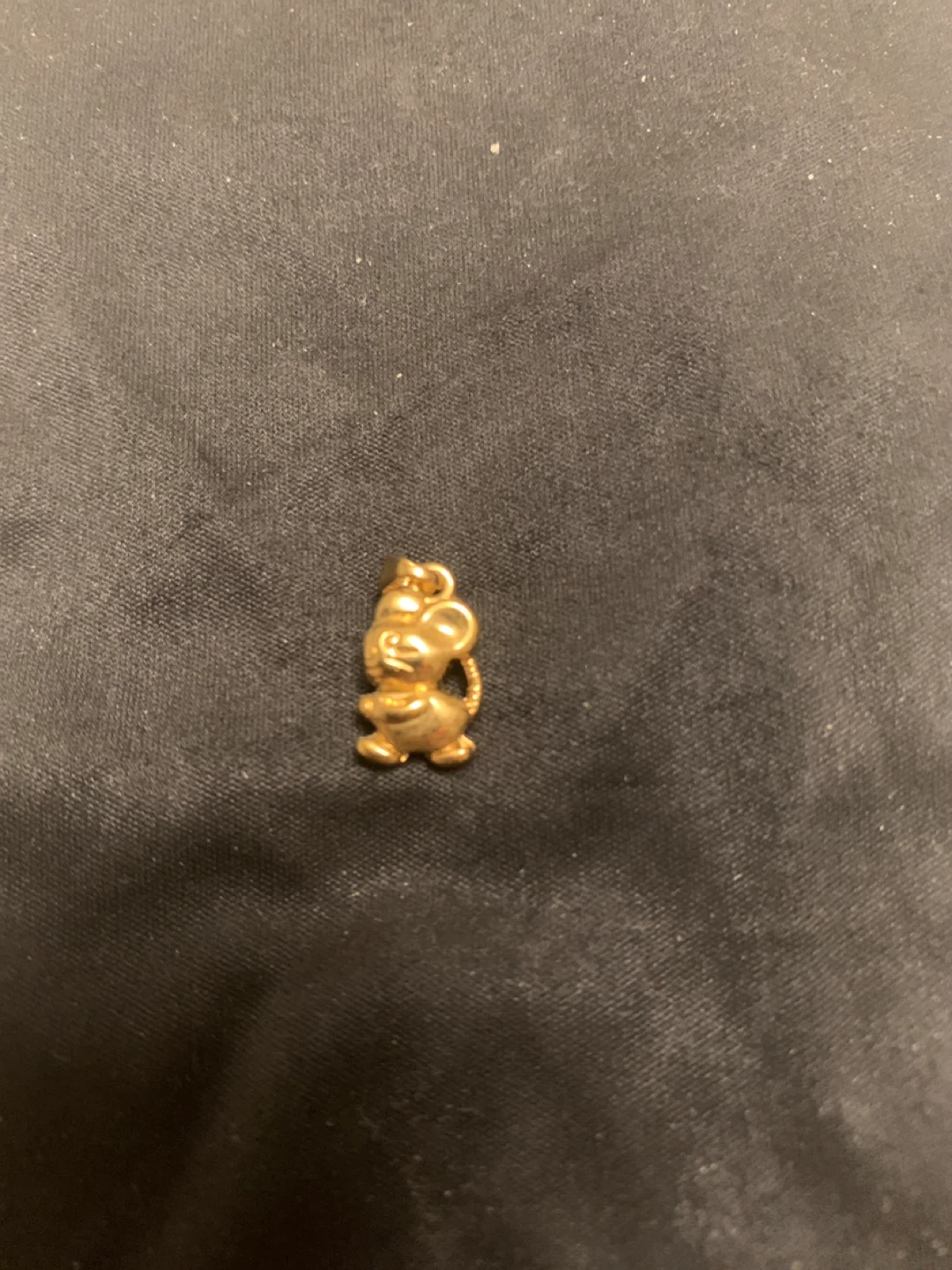 Gold-tone Mouse Charm and earring - photo 3