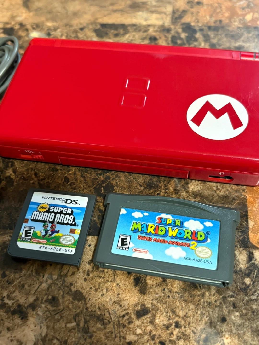 Mario Red Nintendo DS Lite with Super Mario Games - photo 2