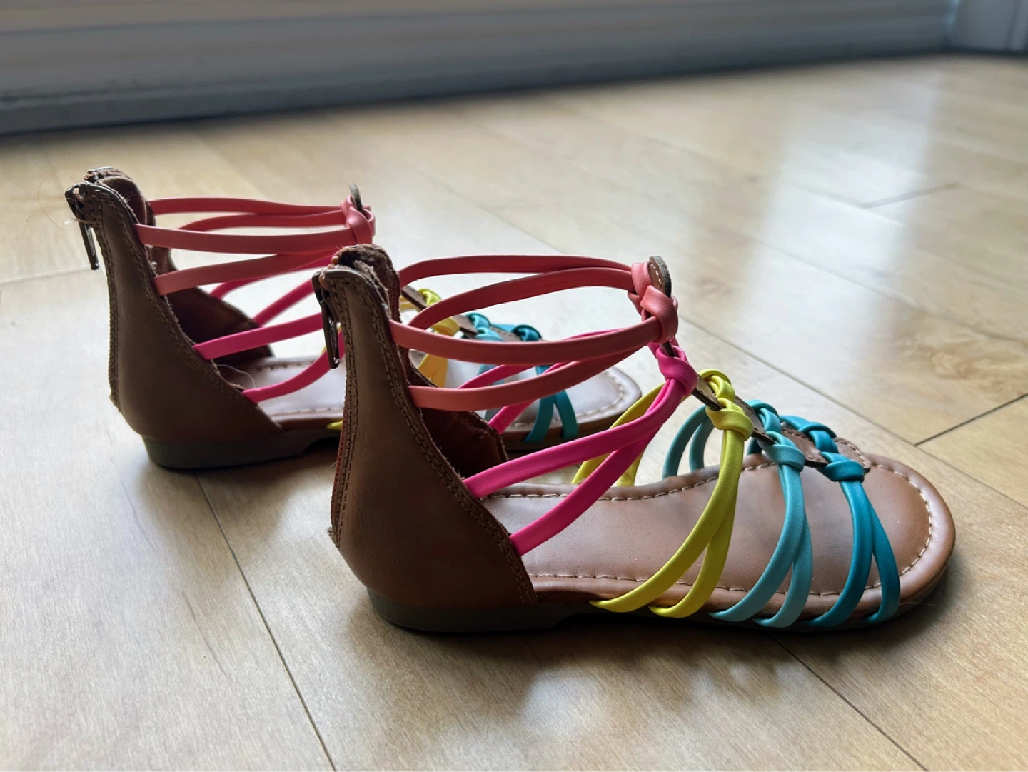 Size 13 - Girls Multi-Color Gladiator Sandals - photo 2