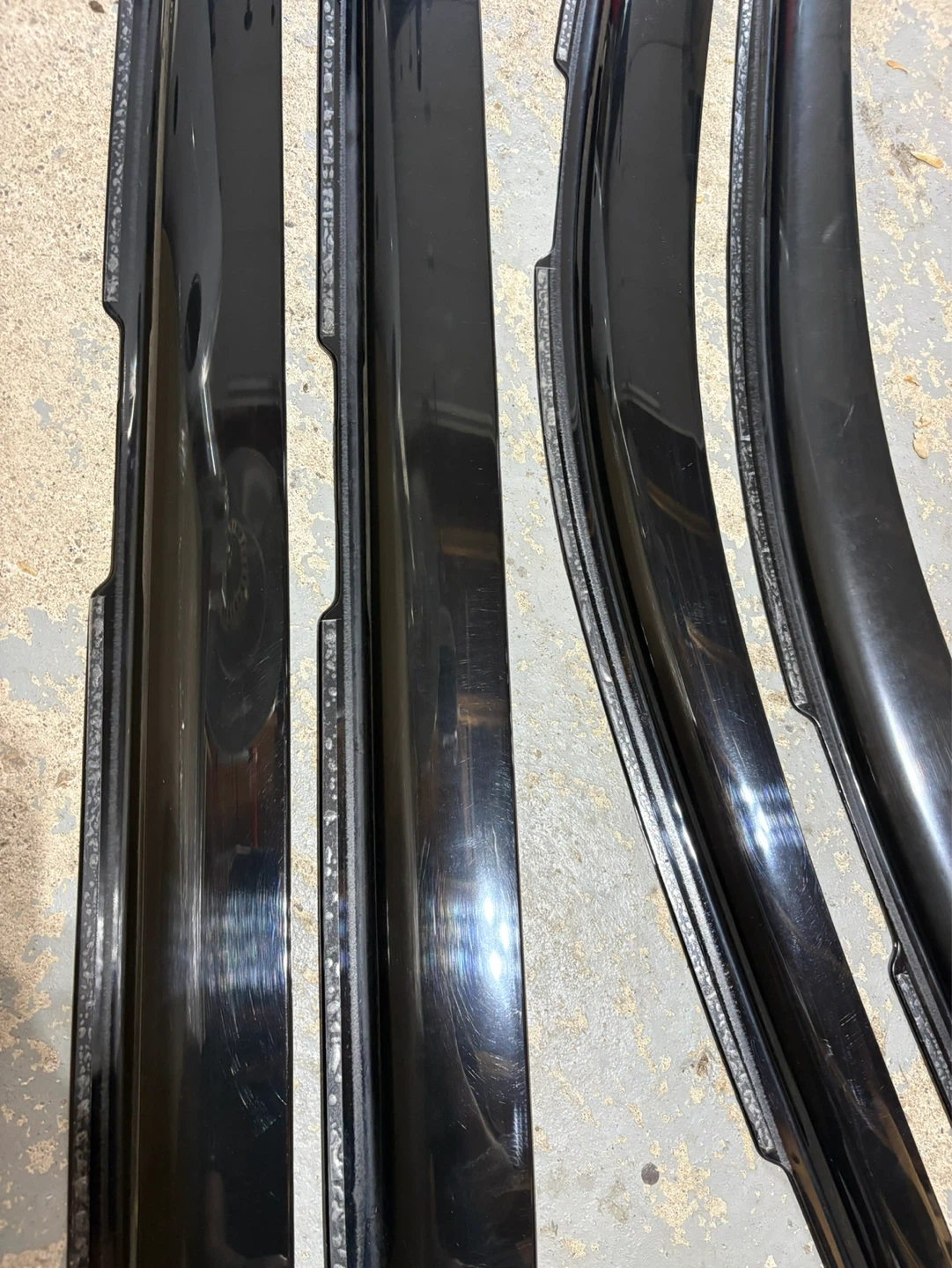 Set of 4 Black Window Deflectors