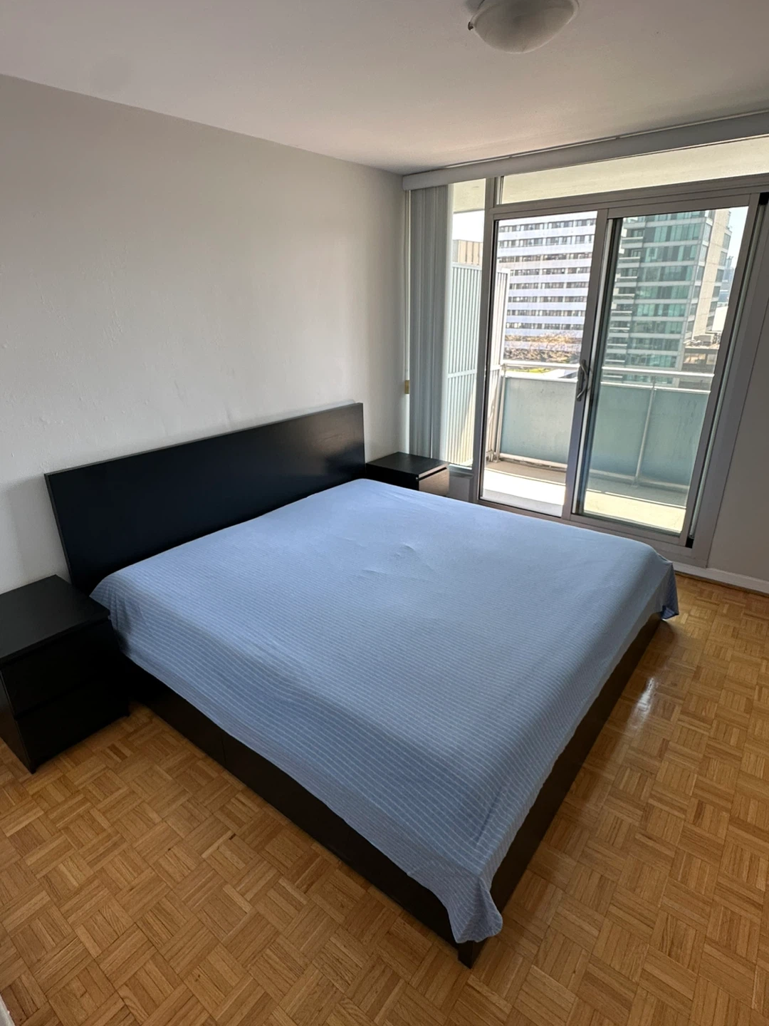 Black king Bed Frame with 2 side tables
