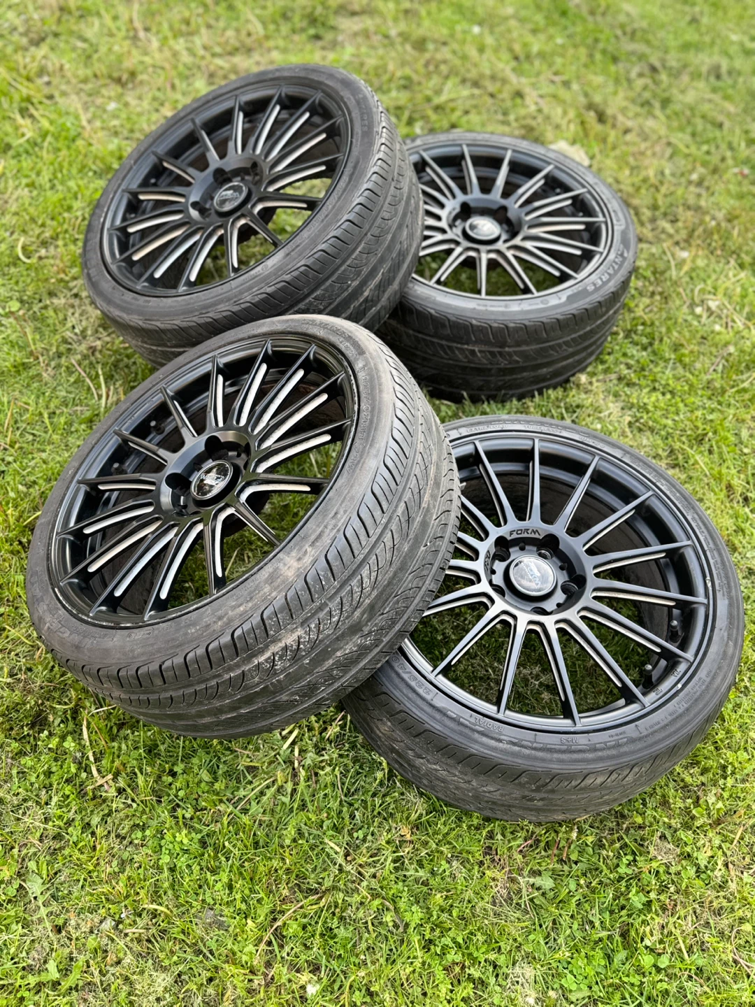 Set of 4 Black Alloy Wheels - photo 3