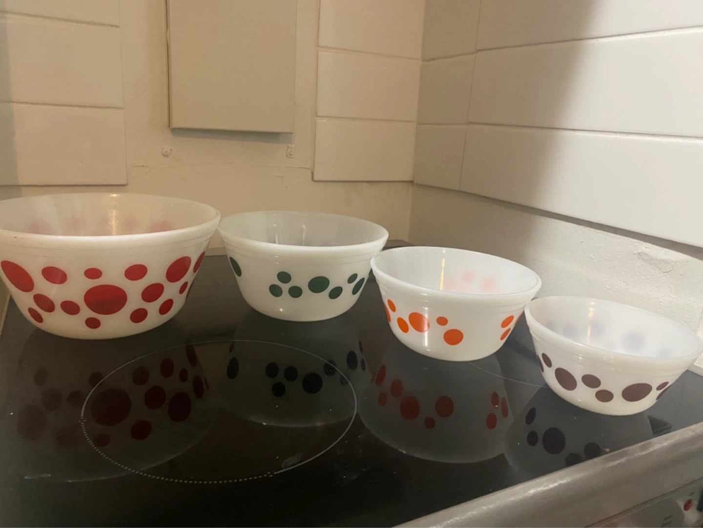 Vintage Federal Glass Mixing Bowls - Set of 4