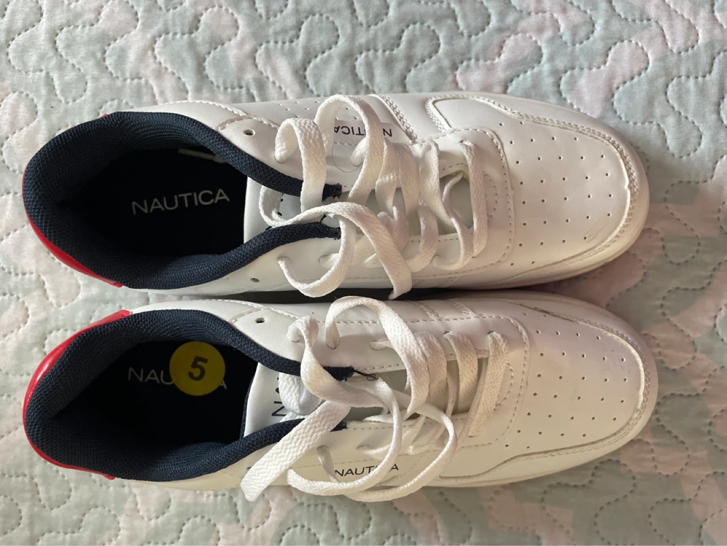 Nautica White Sneakers - Size 5
