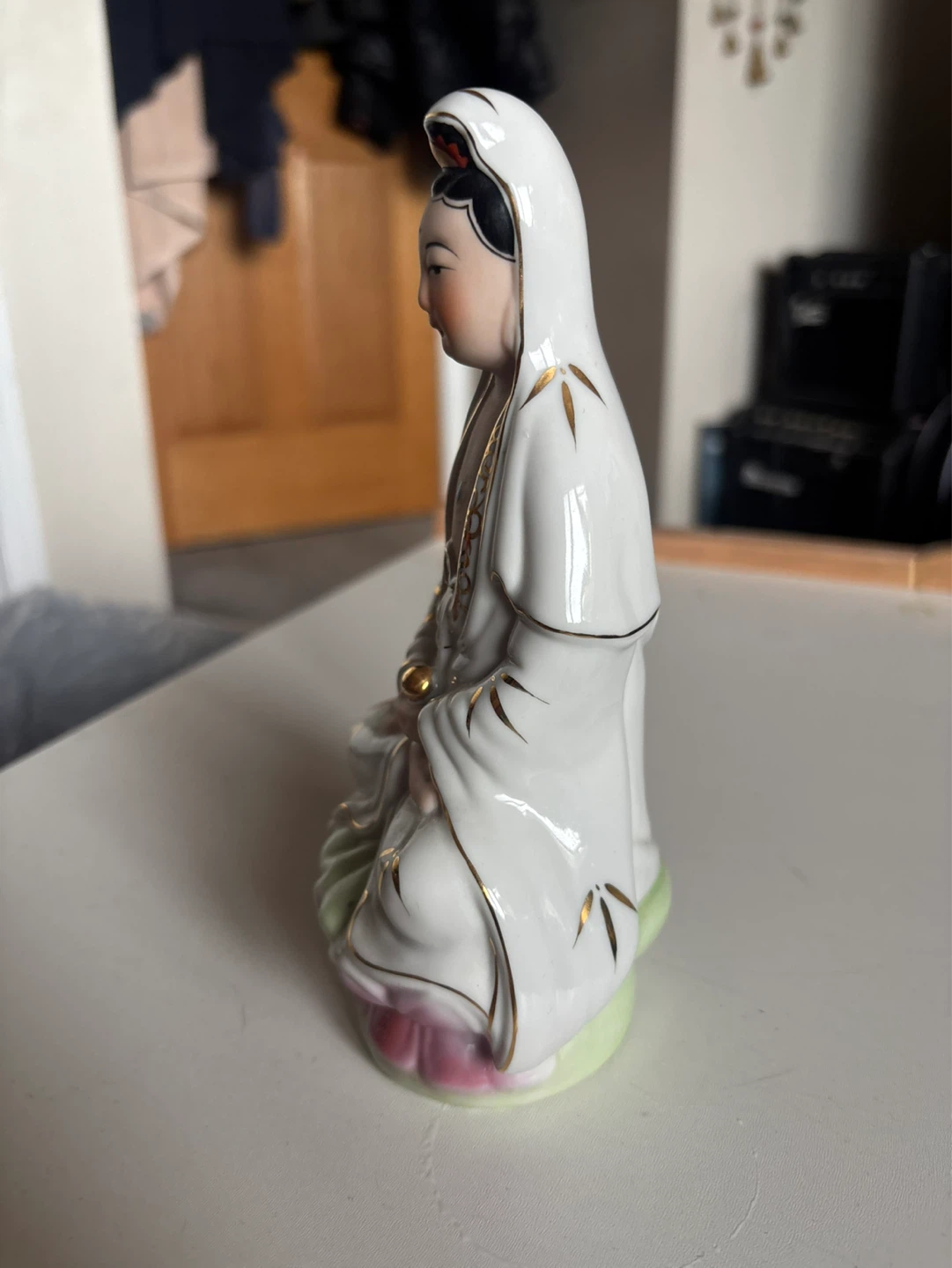 Guyanyin boddhisattva statue ceramic - photo 2