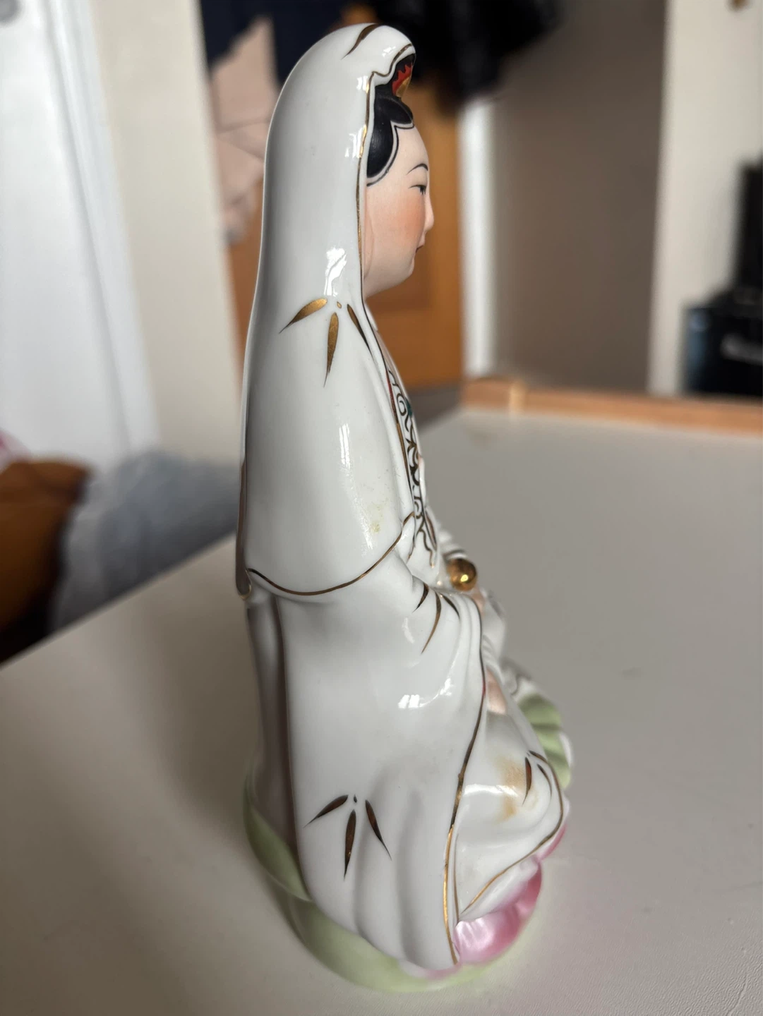 Guyanyin boddhisattva statue ceramic - photo 4
