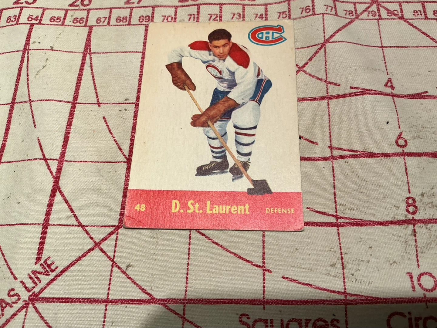 1955-56 PARKHURST Dollard St. Laurent Card #48 !