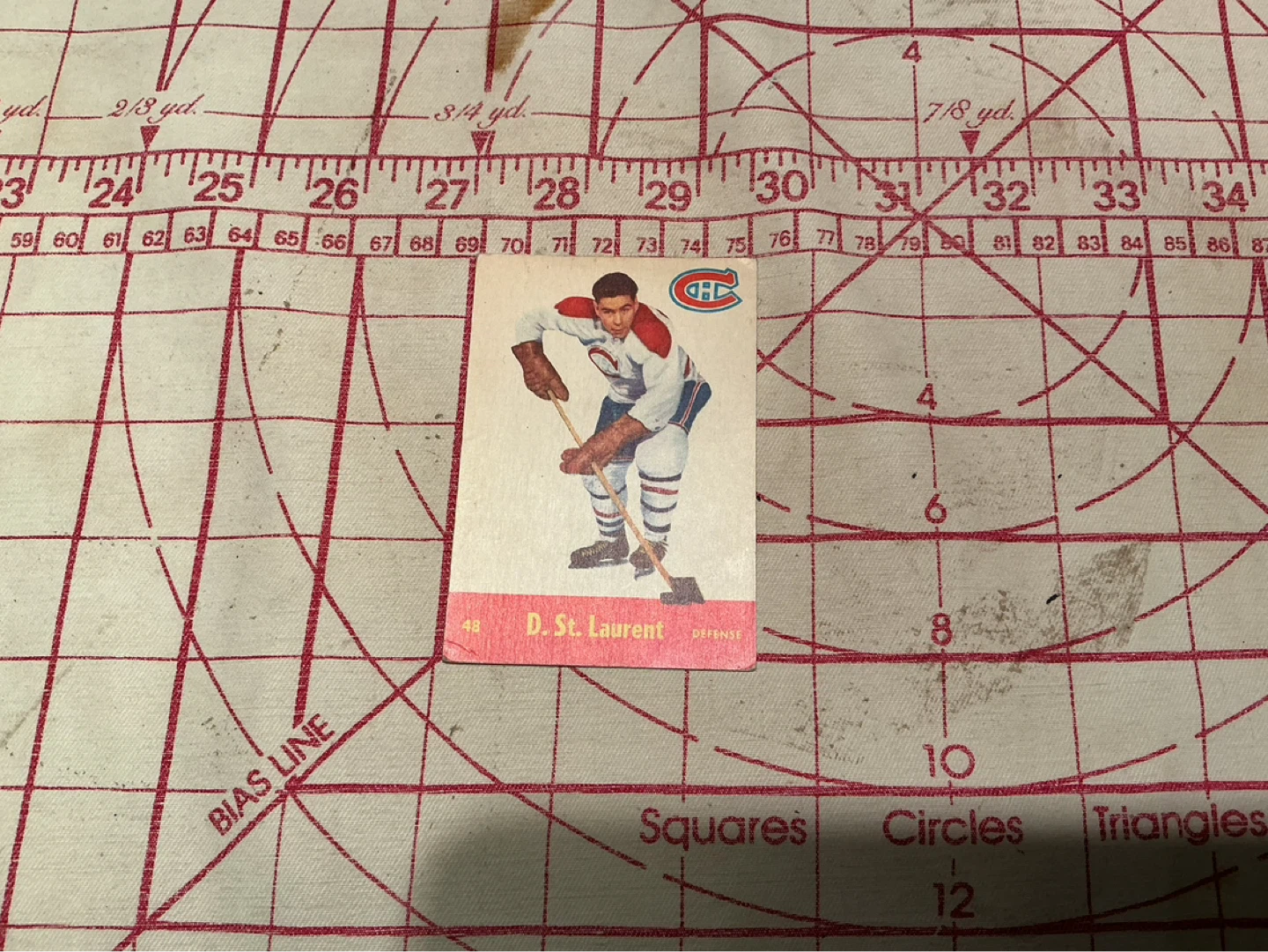 1955-56 PARKHURST Dollard St. Laurent Card #48 ! - photo 2