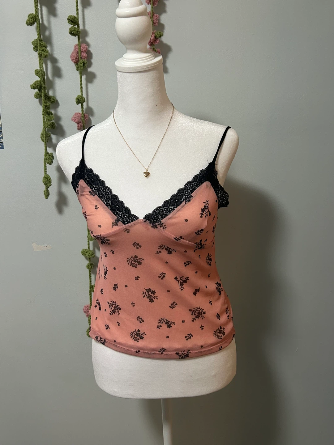 Streetwear Society Pink Floral Cami Top - XS - photo 2