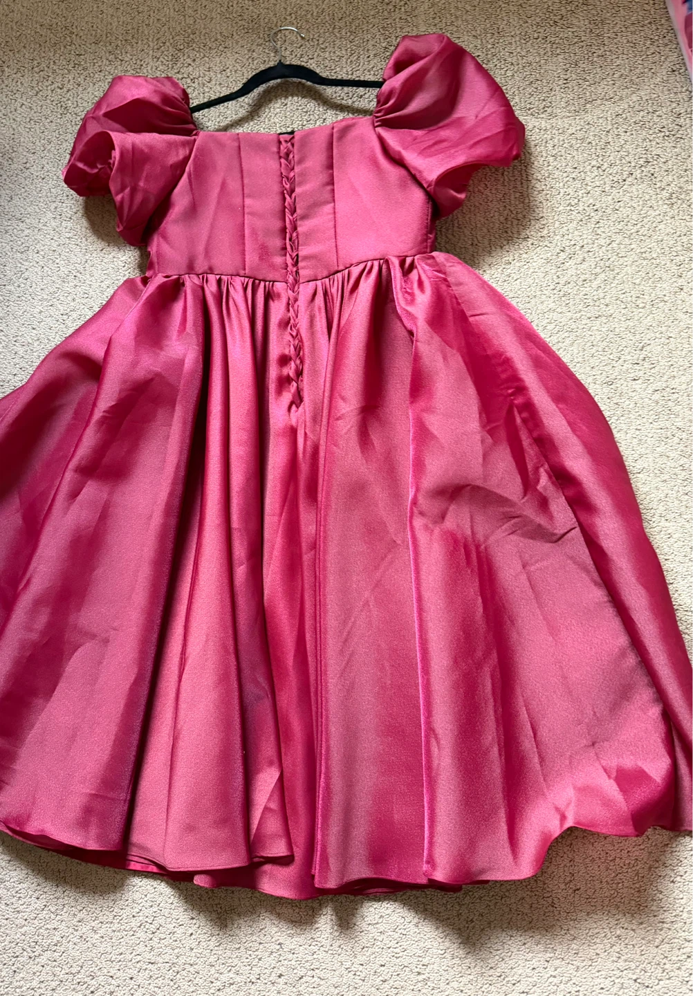 Elegant Satin A-Line Evening Dress - photo 2