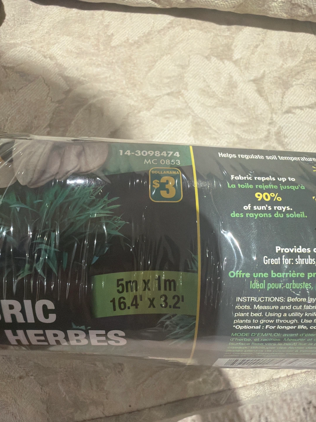 Schmidt Weed Control Fabric 5m x 1m - photo 4